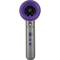 "Verbatim 32345 Personal Handheld Spray Blower - Elegant Purple Handheld Fan for Ultimate Comfort"